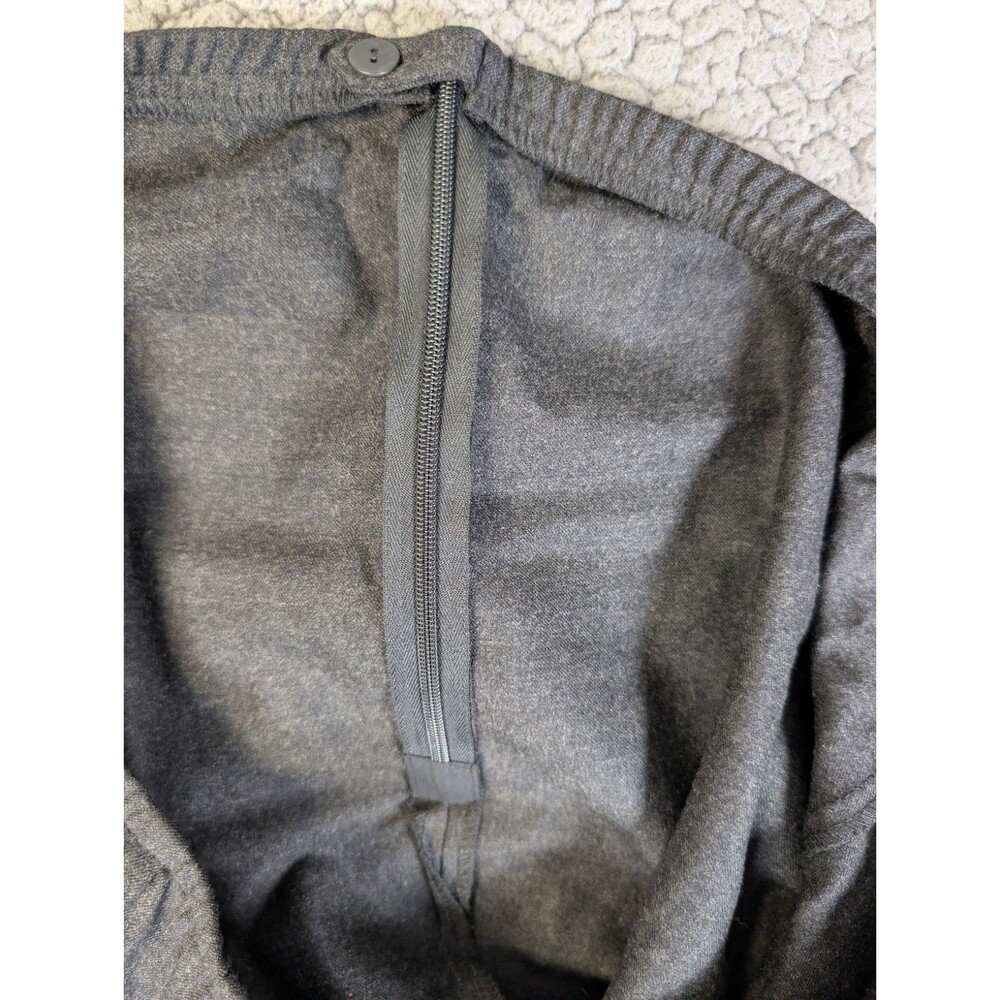 Eileen Fisher Large Gray Wool Spandex Pull On Tapered Pants Stretch Comfort L - Picture 5 of 11